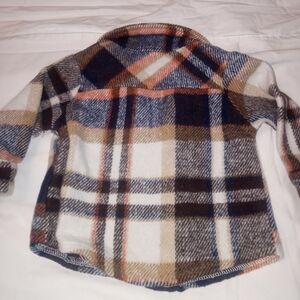 GAP Multicolor Plaid Fleece Shirt